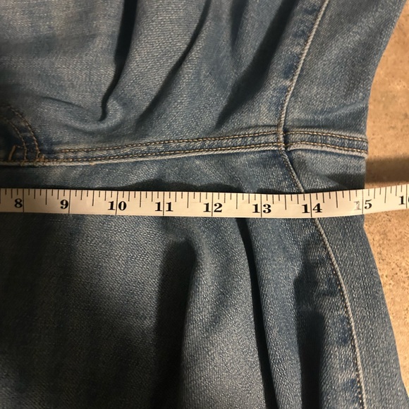 Lane Bryant Jeans - light/medium blue high rise ultra wide leg w/drawstring - Picture 9 of 10